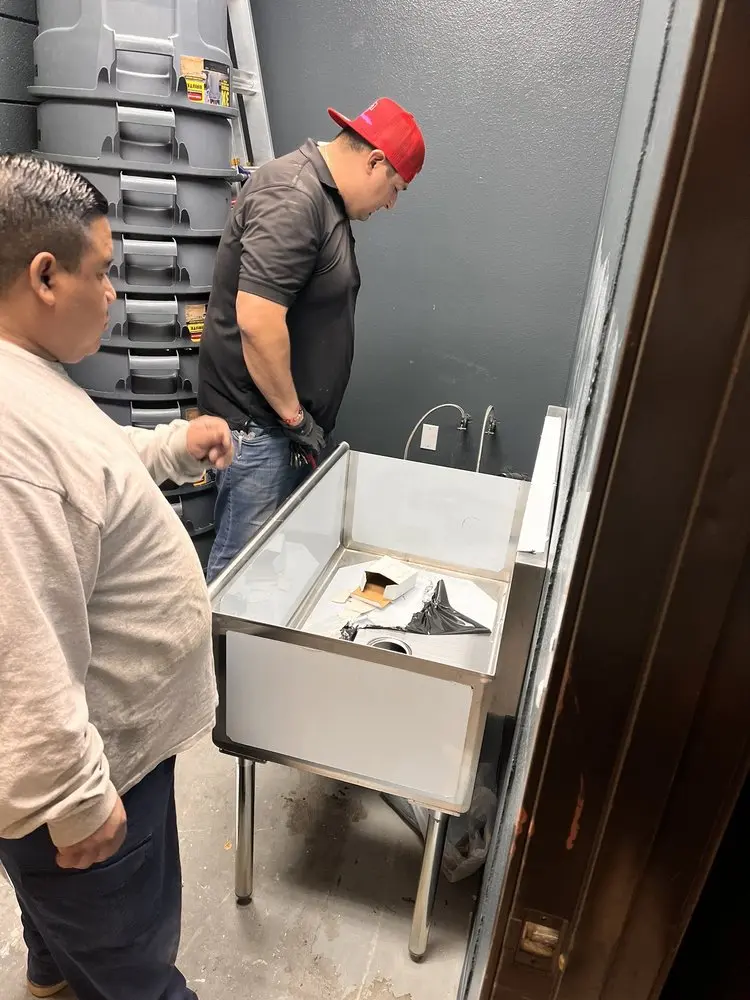 Commercial plumbing and sink installation in Harding Heights
